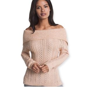 Blush Off the Shoulder Sweater